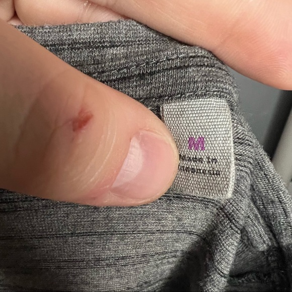 Athleta Downtown Ruched Asymmetrical Midi T-shirt Dress Space Dye M - Picture 9 of 10